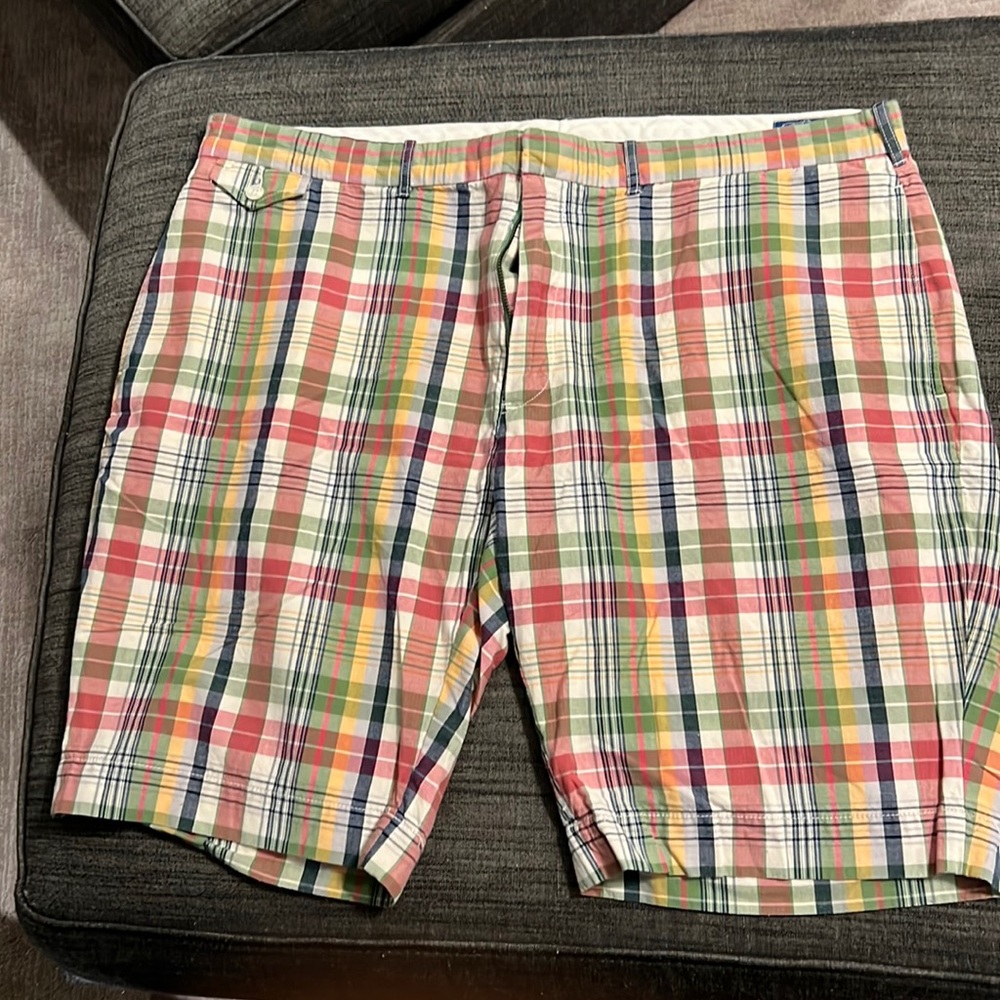Polo by Ralph Lauren Multicolor Plaid Flat Front Shorts